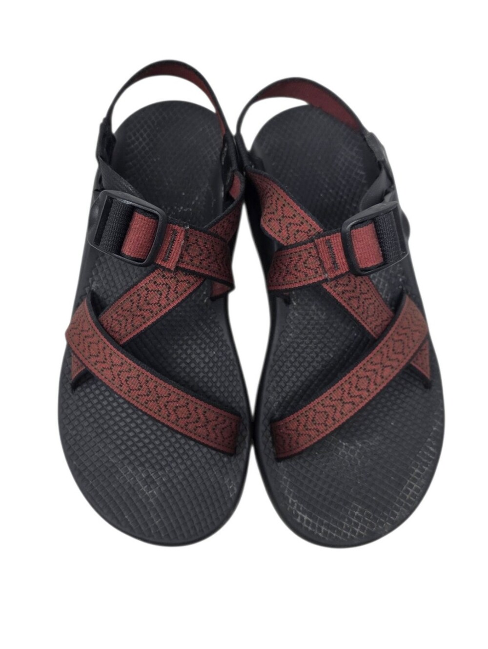 Chaco Men's Z/1 Classic Crossover Strap Sandal Burgundy Size 10